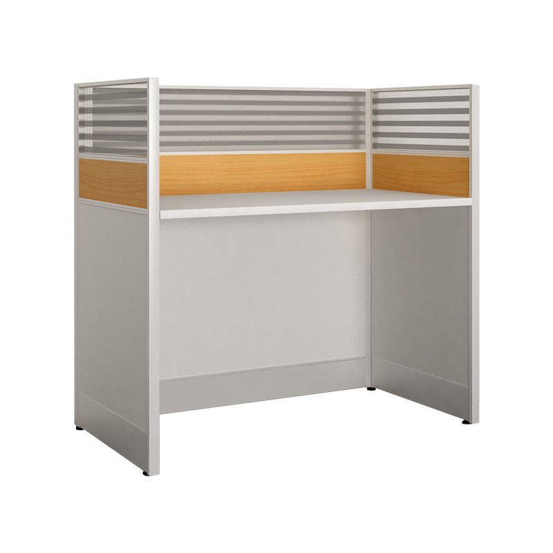 企诺 直形屏风卡位单人位 QND2bYP-Z1206J 榉木色