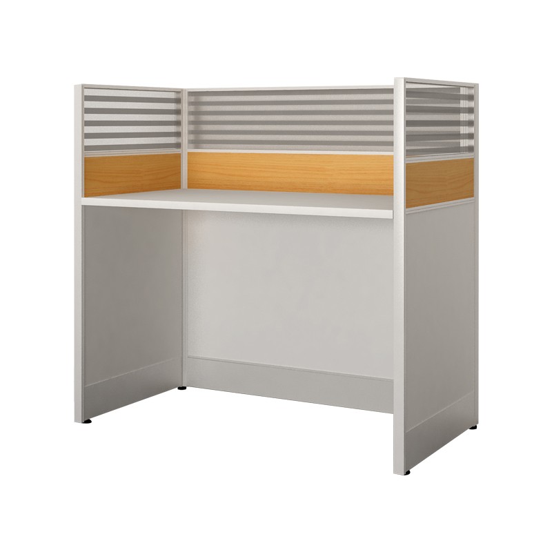 企诺 直形屏风卡位单人位 QND2bYP-Z1406J 榉木色