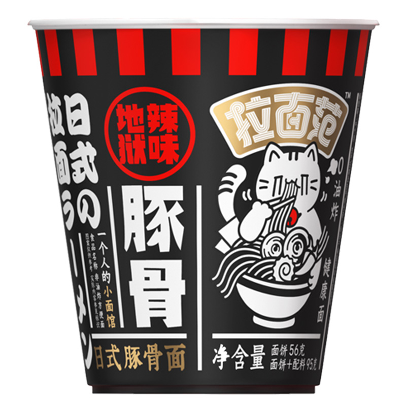今麦郎拉面范杯地狱辣味豚骨拉面12*95g（单位：箱） 随机