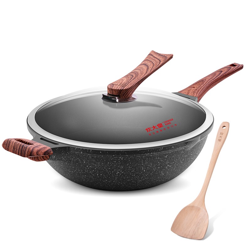 炊大皇钻石三代炒锅B50182（单位：个） 黑色