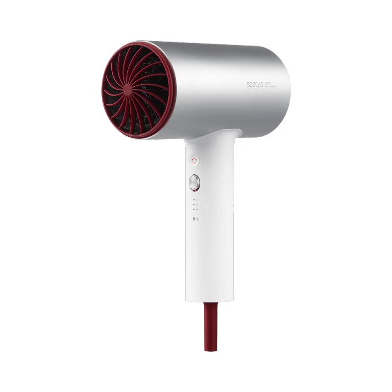 素士负离子速千电吹风 H5 月光银 轻装版S 白色