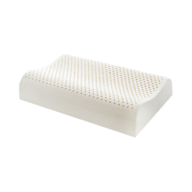 诺伊曼 noyoke 绒享波浪乳胶枕 （大号） 60*40*12-10  枕芯 S0230 白色