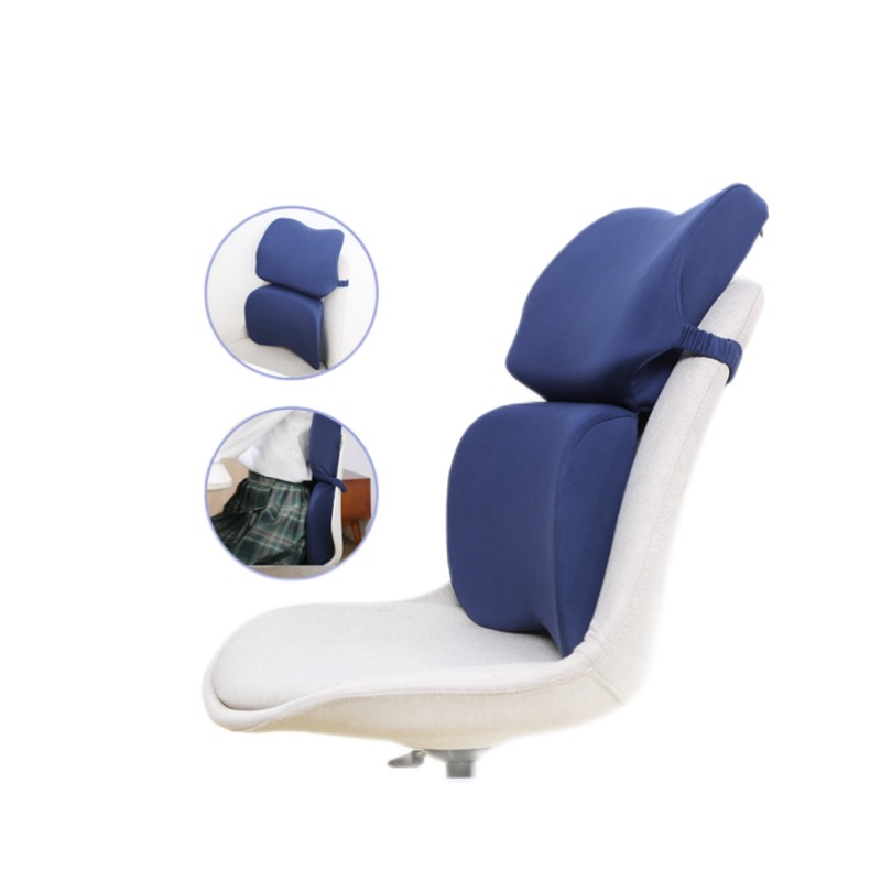 诺伊曼 noyoke 午睡腰靠两用枕 35*25*18  头枕腰靠 S0811 藏蓝色