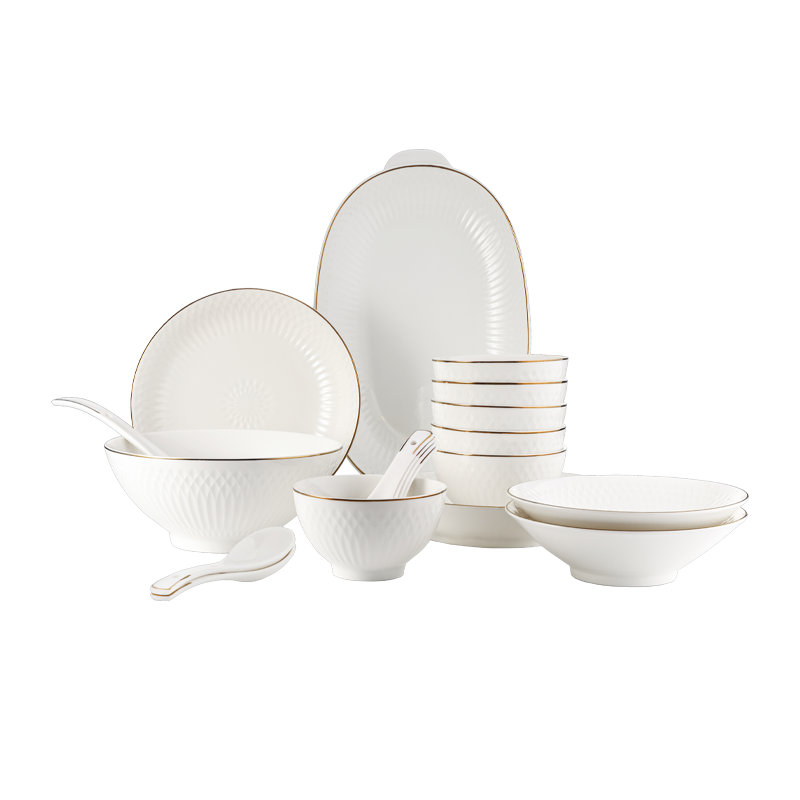 BURNELL巴米樂 追梦陶瓷餐具套装19头BNL-C001 19头 白色