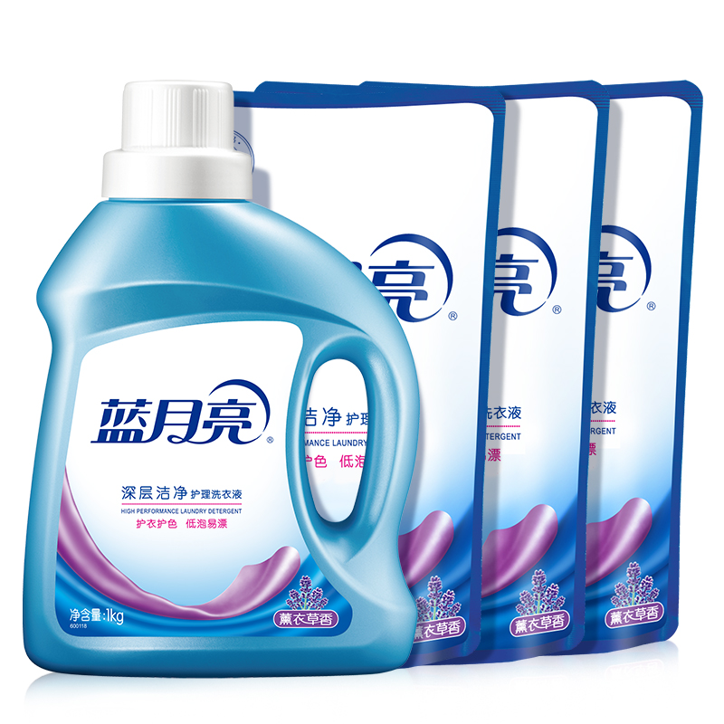 蓝月亮洁净薰1kg+洁净薰袋1kg*3 80001186（单位：套） 蓝色