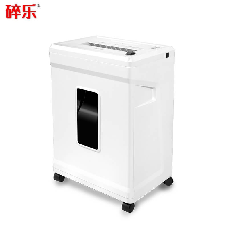碎乐（Ceiro）C350碎纸机办公家用小型粉碎机5级保密低分贝运行，可碎纸、卡、光盘 5级保密 2*9mm 白色