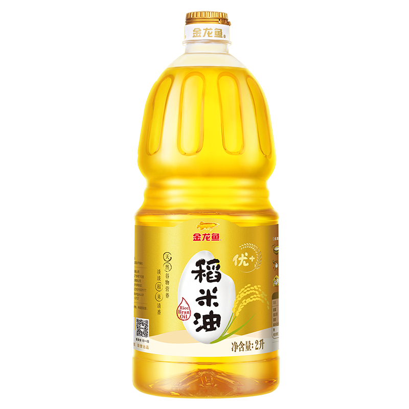 金龙鱼优+稻米油2L 金色
