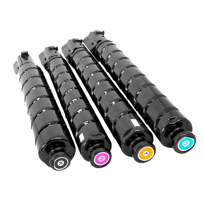 京呈适用佳能复印机NPG-67粉盒C3020碳粉C3520 C3222L墨盒c3226墨粉3025 大容量四色套装(黑青红黄)【含载体】