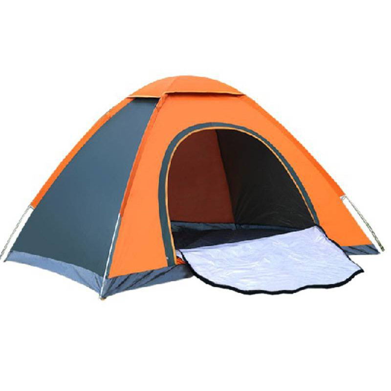 三极 TP2307 全自动野营速抛帐篷 200*145*105cm 双人 单位：顶 橘绿拼色