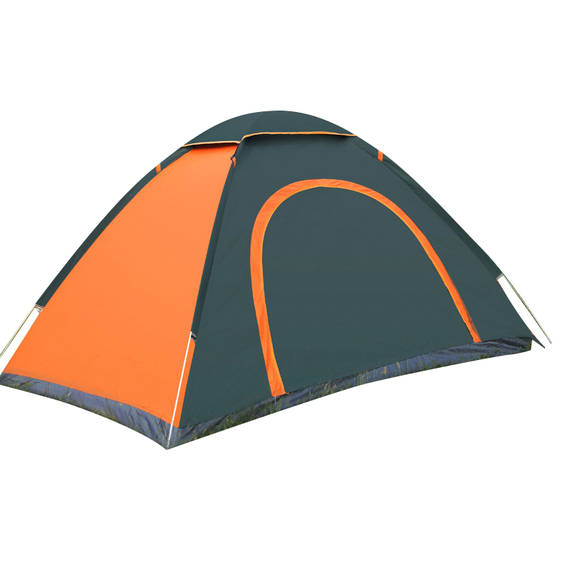 三极 TP2307 全自动野营速抛帐篷 200*145*105cm 双人 单位：顶 绿橘拼色