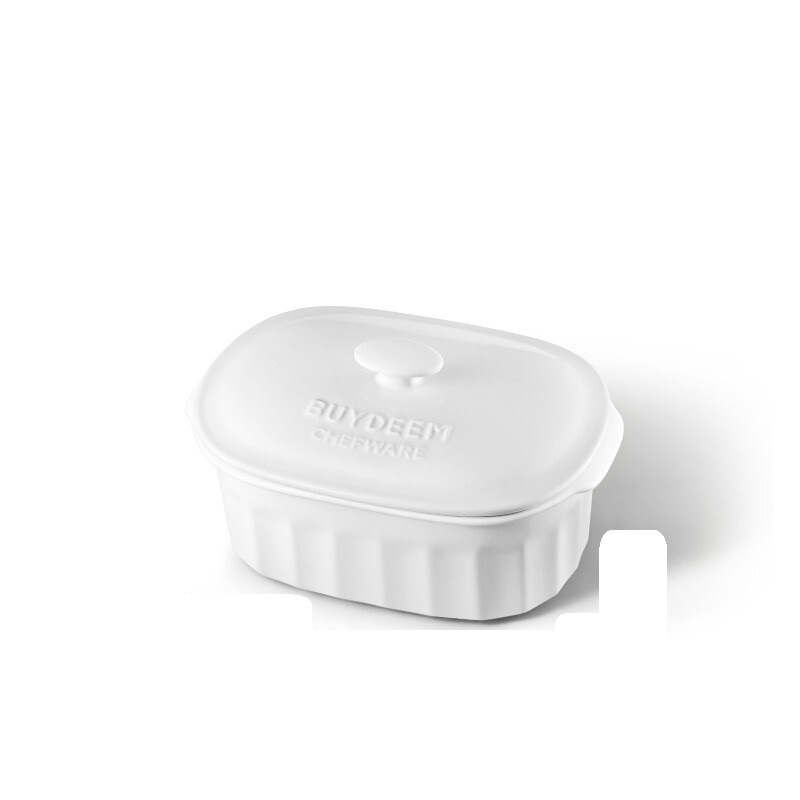 北鼎（Buydeem）陶瓷大炖盅 用2L大容量蒸炖锅电烤箱适用于 G55A/G56A蒸炖锅搭档 白色