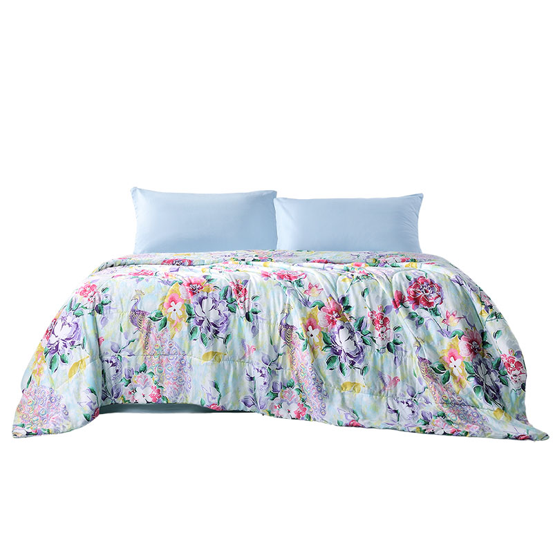 富安娜（FUANNA）莱赛尔七孔抑菌夏被230*229cm 花色