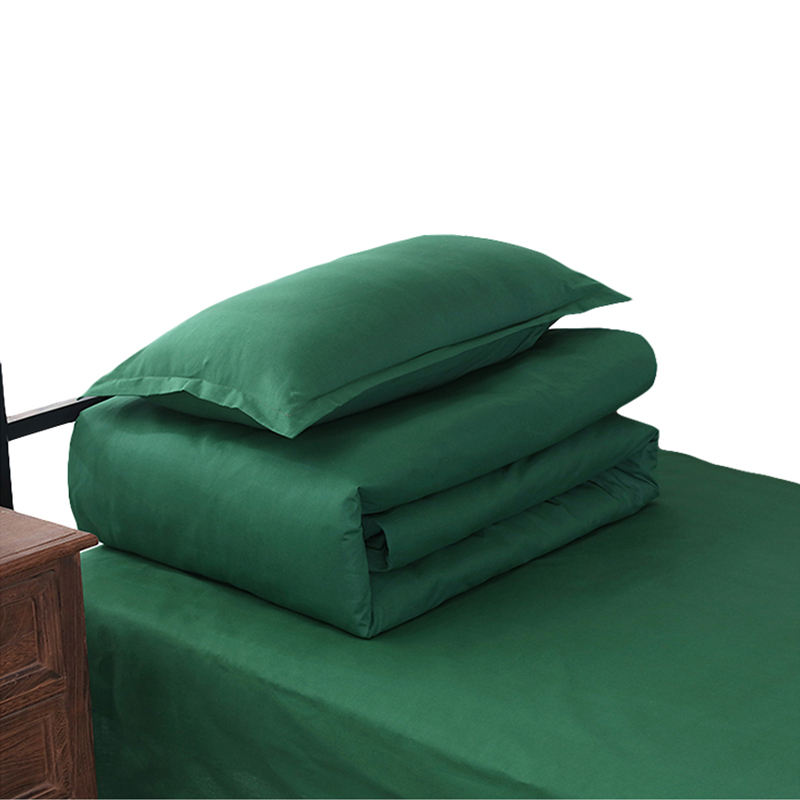 三极 TP2823  宿舍单人橄榄绿全棉 六件套 40纱支 热熔内胆