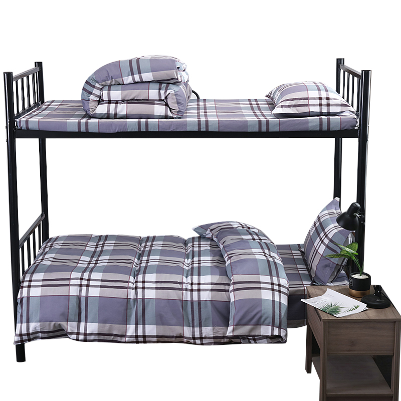 三极 TP2853  全棉40纱支床上用品六件套（床单+被套+枕套+热熔棉被芯+热熔棉褥子芯+枕芯） 格子经典