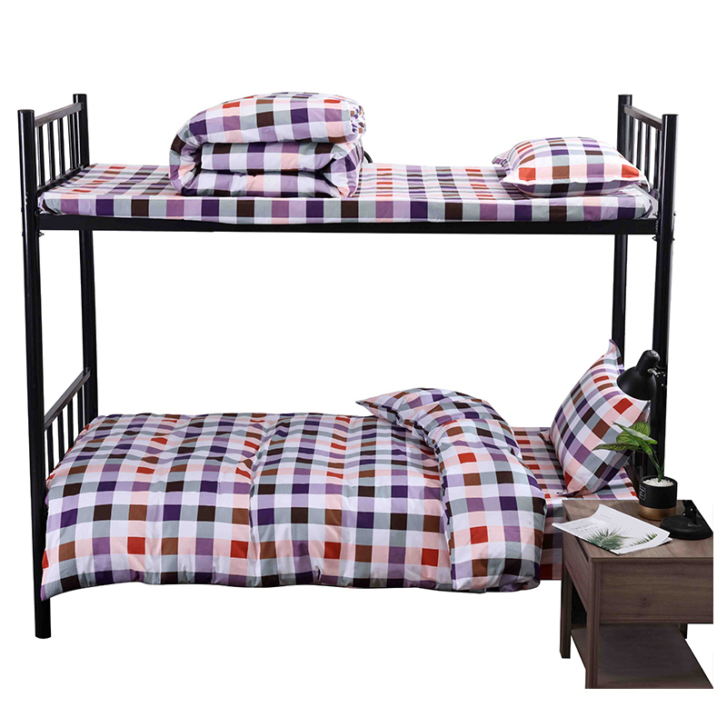 三极 TP2853  棉被芯+40纱支被罩  155*205cm 七彩格 羽丝棉被芯