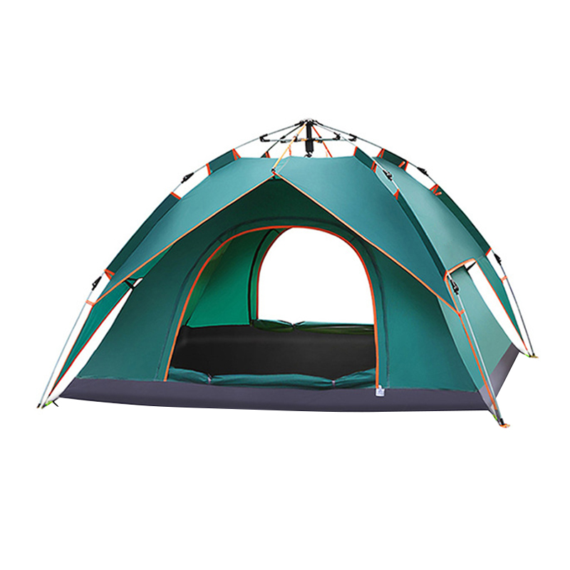 三极户外 TP2305 弹簧速开全自动帐篷  单层 210*140*110cm&nbsp;双人 单位：顶 墨绿色