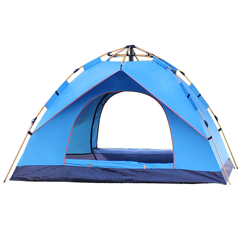 三级户外 TP2305 弹簧速开全自动帐篷  单层 200*210*135cm&nbsp;3-4人 单位：顶 天蓝色