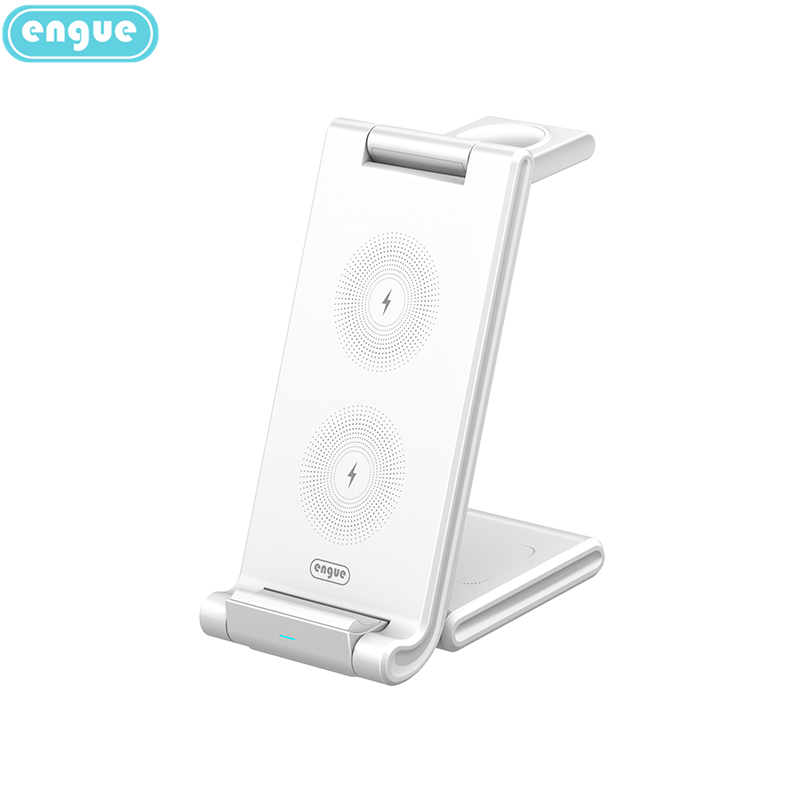 engue恩谷三合一&无线充电器手机支架EG-W8 白色