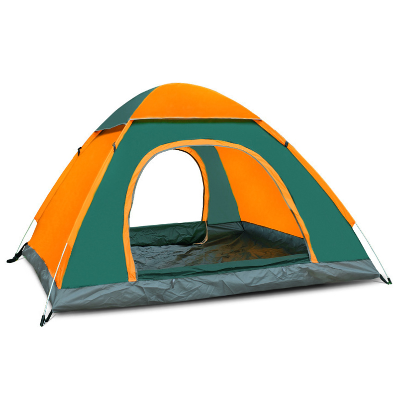 TP2306&nbsp;&nbsp;全自动速抛帐篷&nbsp;200*200*135cm&nbsp;3-4人双门 绿橘色