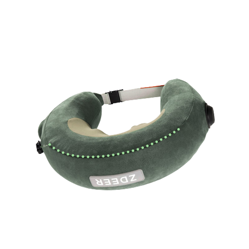 左点充气按摩枕ZD-JZ0101 绿色
