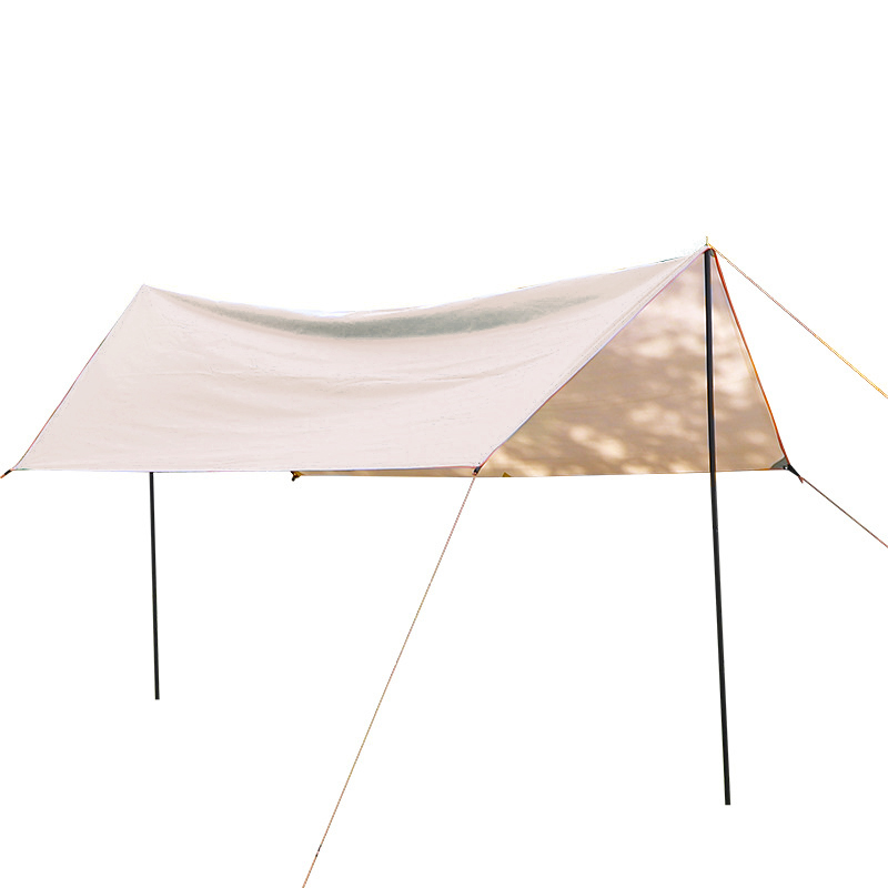 三极 TP2324 涂银天幕篷沙滩露营遮阳篷幕布  300*400cm 单位：顶 卡其色