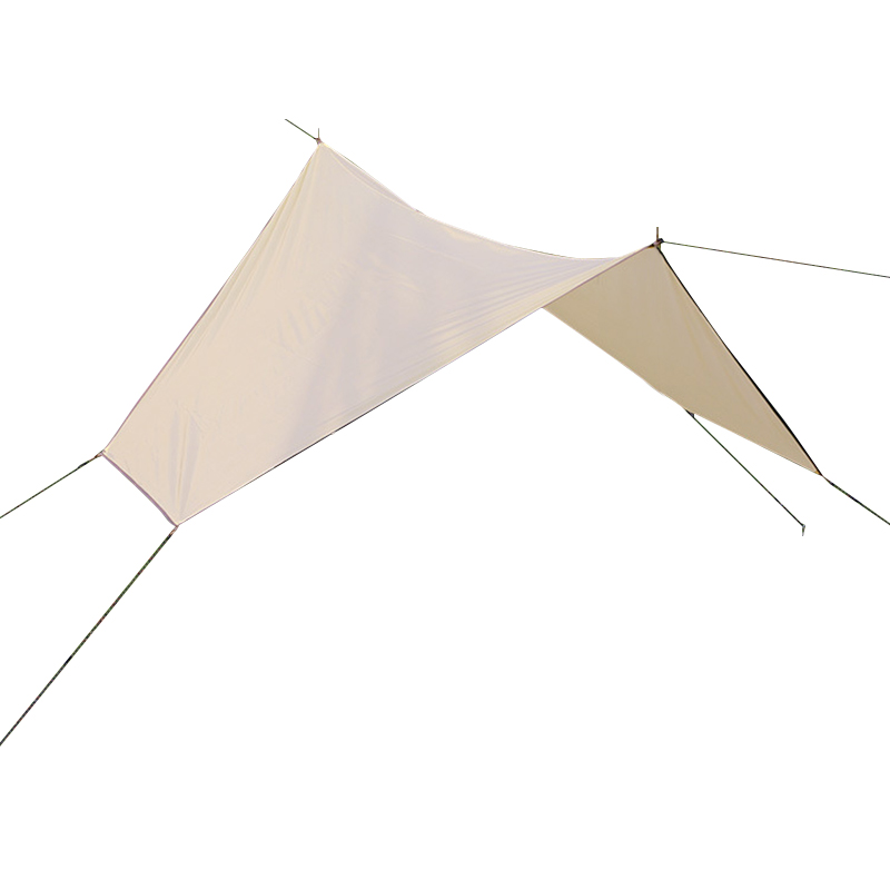 三极 TP2326 户外多功能六角天幕地席  350*290cm 珍珠白