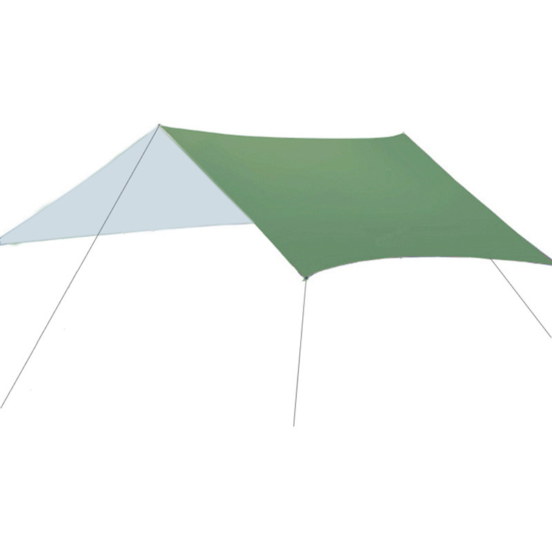 三极 TP2327 户外涂银天幕遮阳棚幕布 无杆 300*300cm 绿色