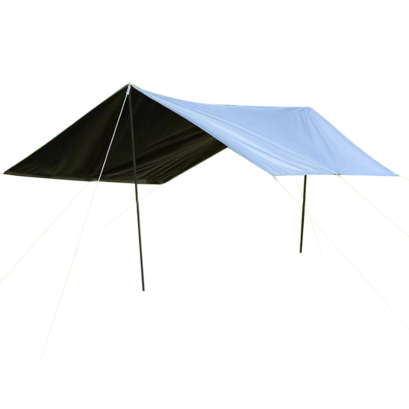 三极户外 TP2385 户外露营天幕防雨遮阳棚布  银色(黑胶布) 单位：顶 3*4m