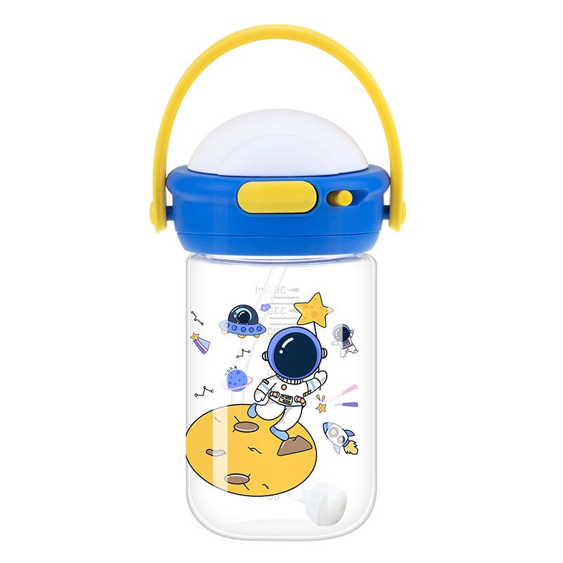 婴侍卫  宇航员星空杯学饮杯360ML 蓝色