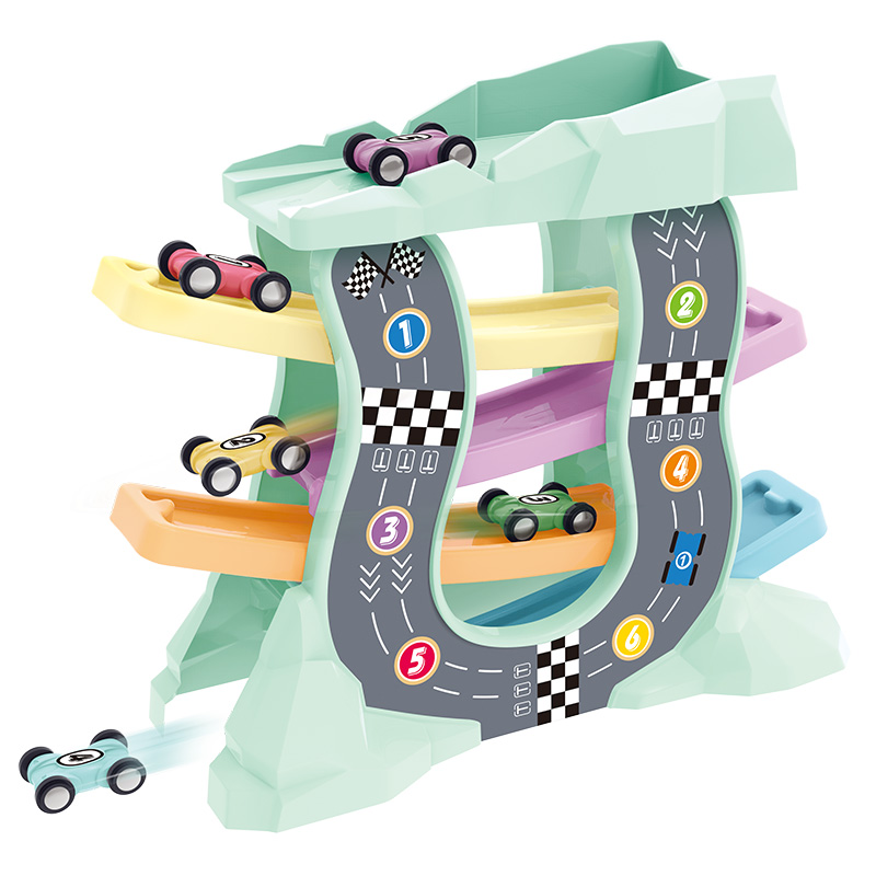 婴侍卫  4层滑行轨道车 颜色随机