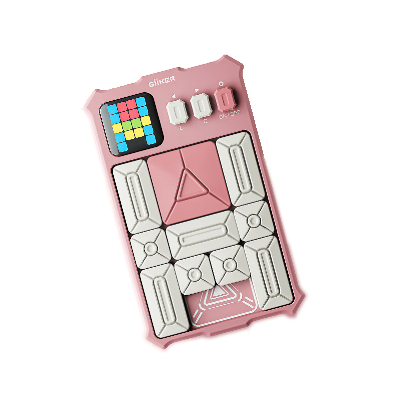 计客（GiiKER）超级华容道玩具男孩女孩儿童生日礼物小学生数字电子拼图磁力游戏 （单位：台） 茱萸粉