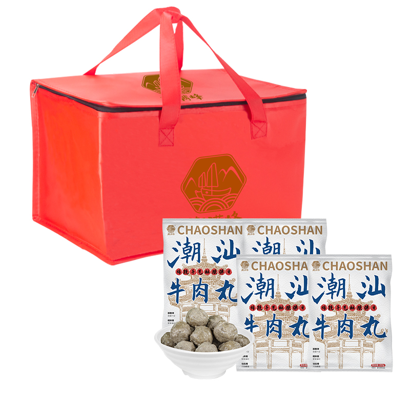 潮汕牛肉丸（5斤装，共10袋）礼袋版 随机