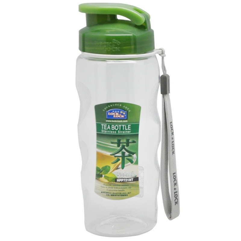 乐扣乐扣炫彩手提运动水壶500ml  HPP721TR/TG/TB 绿色