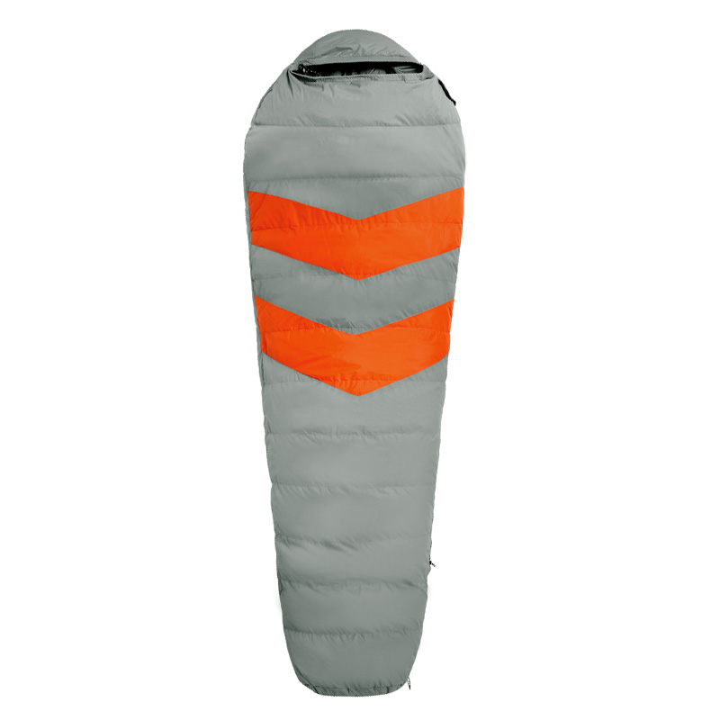 三极 TP2926 妈咪式羽绒睡袋  210*80cm 1.5kg 单位：条 橘灰拼色