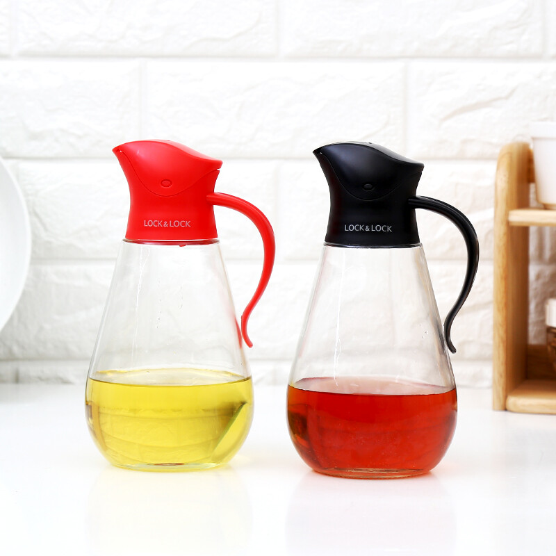 乐扣乐扣（LOCK&LOCK)自动开合油壶CKO101(550ML) 黑色