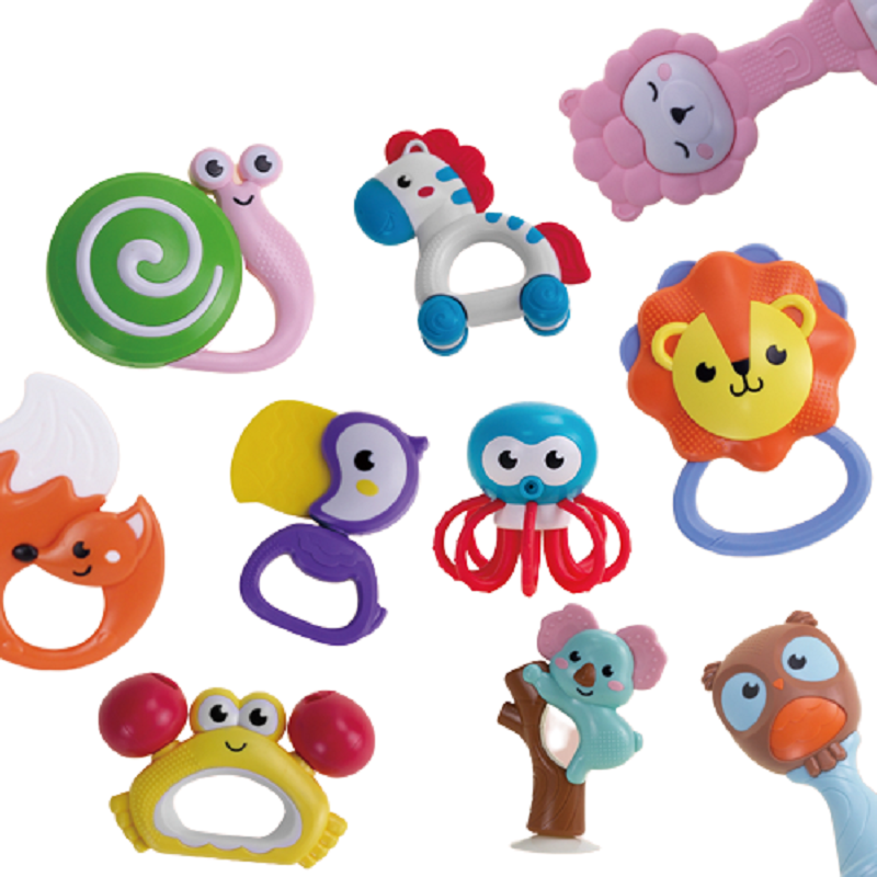 婴侍卫  水煮摇铃10件套 收纳盒装 图片色