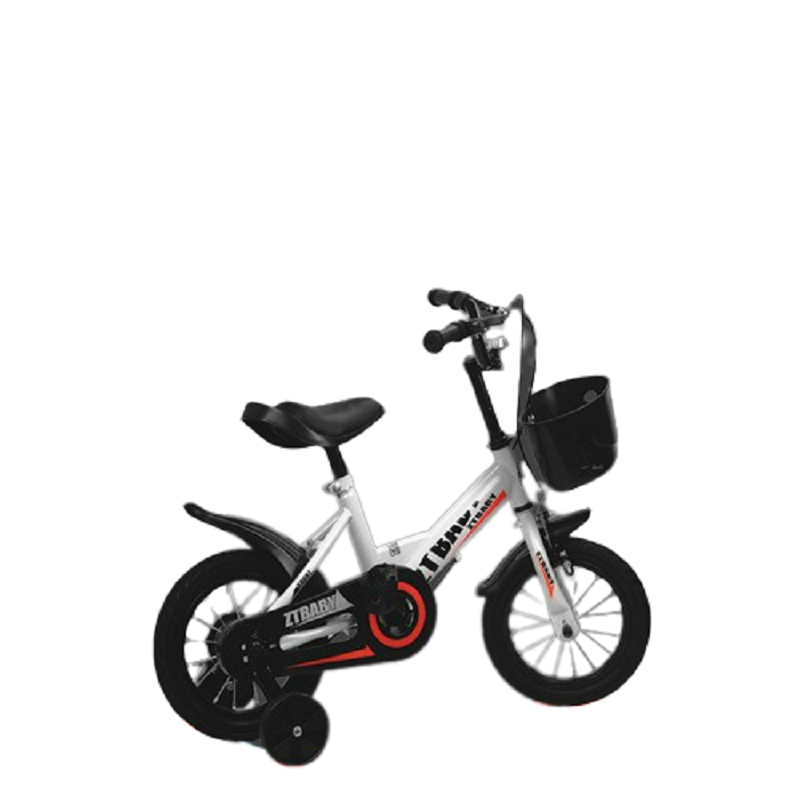 婴侍卫 12寸儿童炫酷自行车 带车筐辅助轮 12寸 图片色