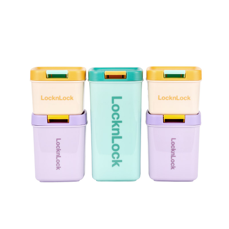 乐扣乐扣  HTE823S5FU玩趣密封罐五件套 混色