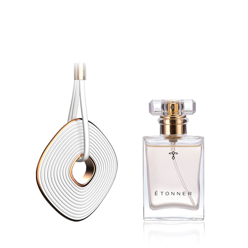 途雅汽车挂件服饰包包外饰车内挂饰香薰 后视镜吊坠 法国香水艺术陶瓷/套  