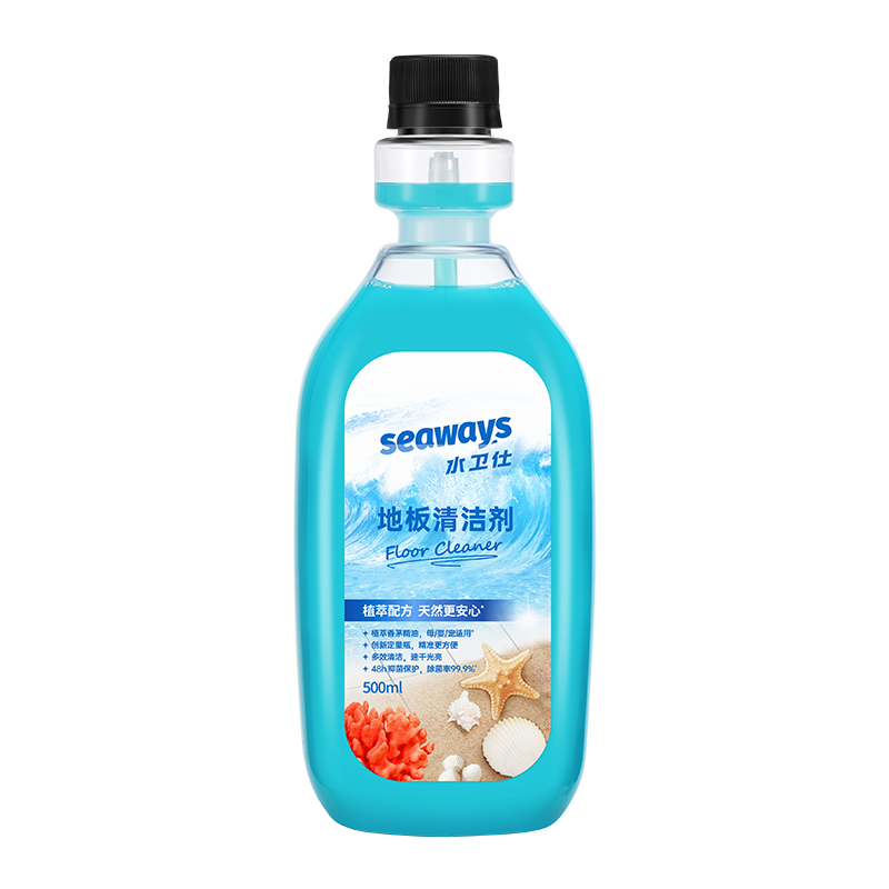 水卫仕地板清洁剂500ml 水蓝色