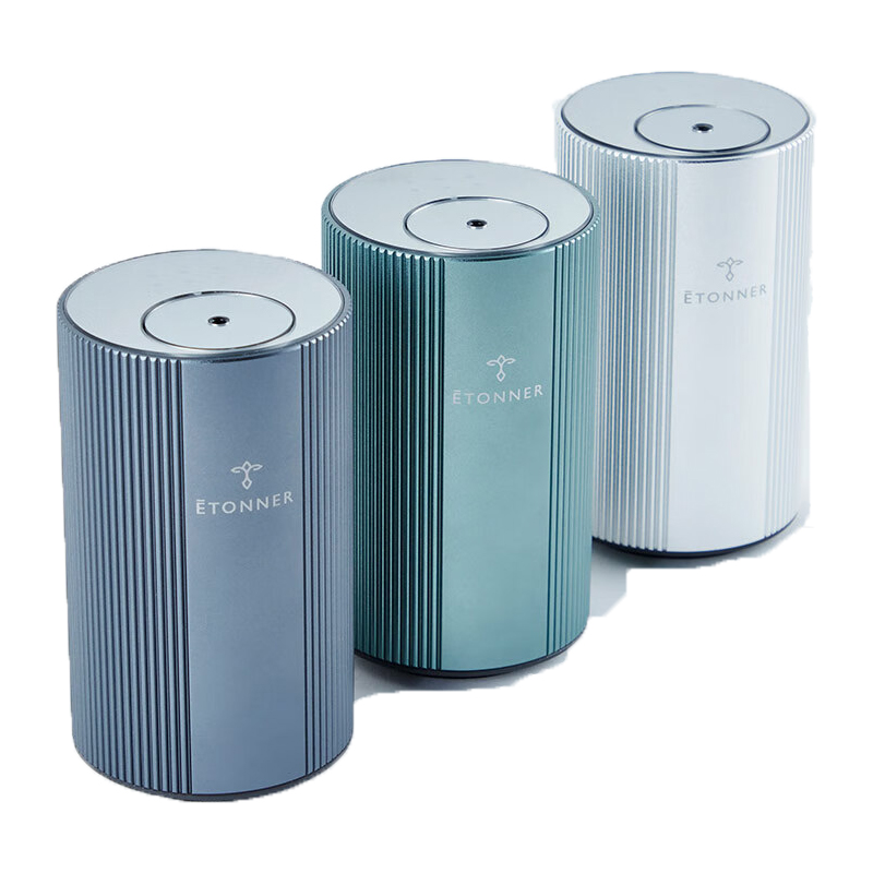 途雅（ETONNER) 车载香水 智能喷雾香薰机 铝合金车载精油香氛仪 智能扩香器 纳米冷香雾化 20ml*2瓶/盒  