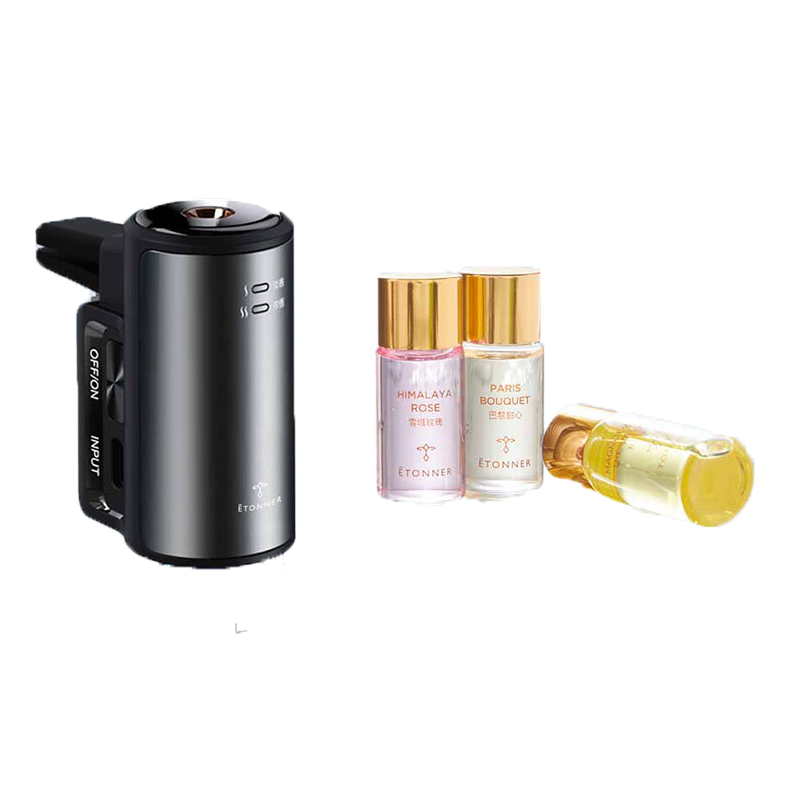 途雅（ETONNER）车载出风口智能香薰仪 随车启停喷雾香薰 电子香氛纳米除异味 高档合金B款/盒  