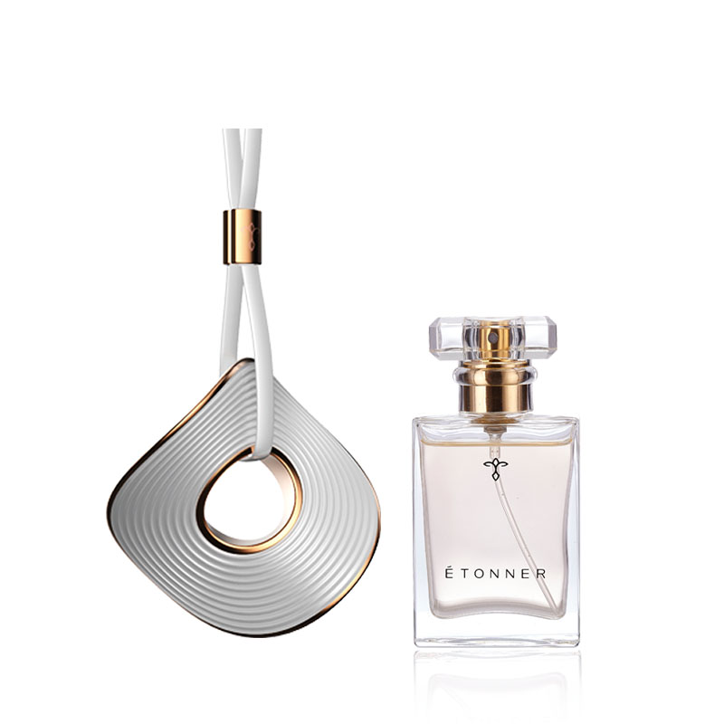 途雅（ETONNER) 车载香水 服饰包包外饰配件 车内挂饰香薰 后视镜吊坠饰品 礼物创意艺术陶瓷香片套装/盒  