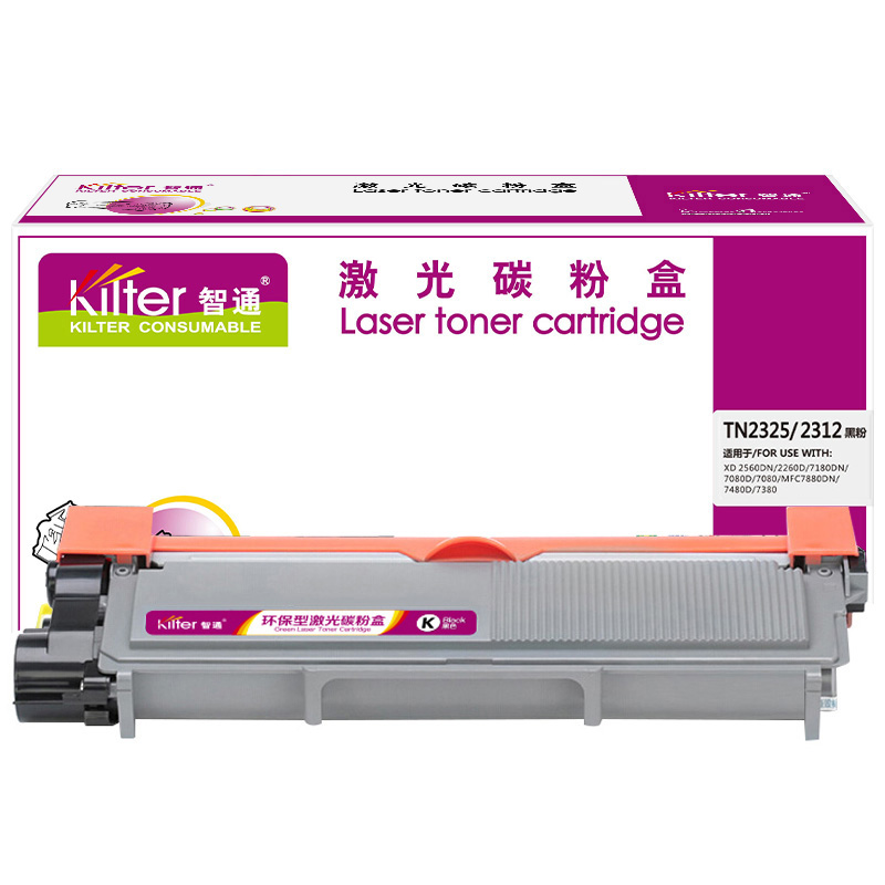 智通(ZT) ZT-2325/2312-F 高容 打印量2600页 粉盒 1.00 只/支 (计价单位：支) 黑色