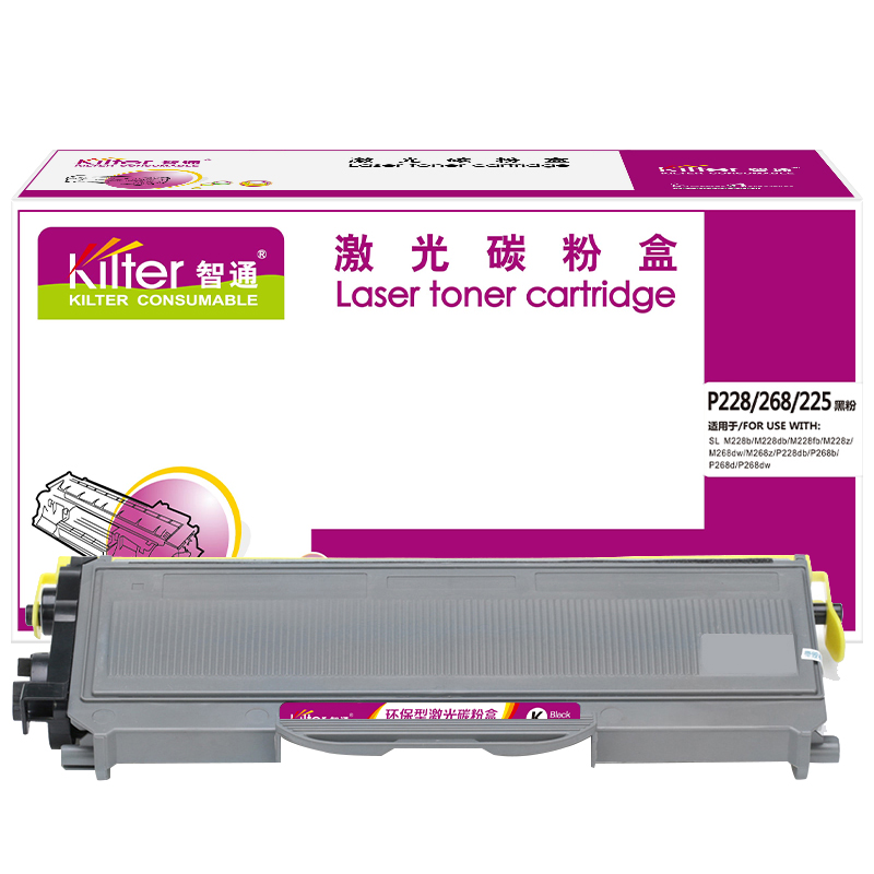 智通(ZT) ZT-P228/268/225-F 2600页 适用富士施乐 M228 b/M228 db/M228 fb 粉盒 1.00 只/支 (计价单位：支) 黑色