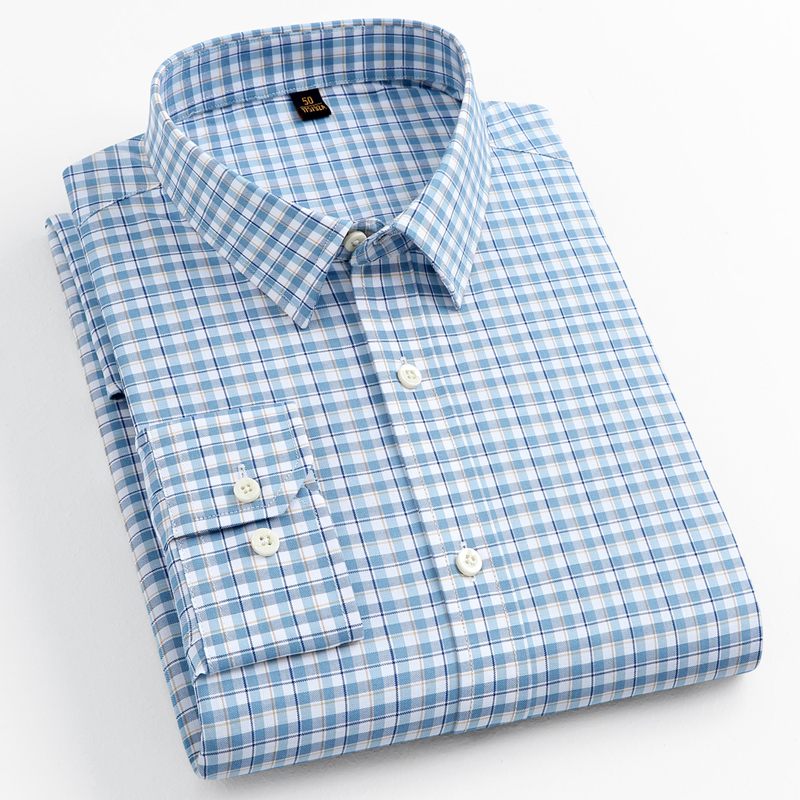 丰讯男士格纹春秋长袖衬衫YTMPS2305（单位：件） 绿格 185