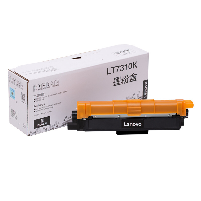 联想（Lenovo）LT7310K黑色原装墨粉盒（适用于CM7310DNW/CM7810DXF彩色激光打印机） 黑色