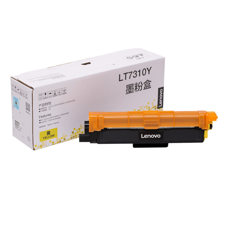 联想（Lenovo）LT7310Y黄色原装墨粉盒（适用于CM7310DNW/CM7810DXF彩色激光打印机） 黄色
