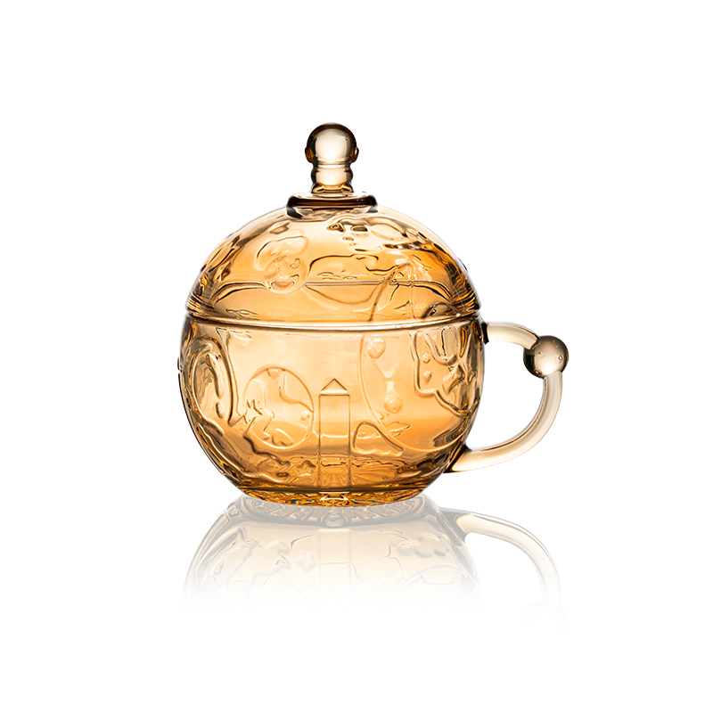 物作 星球牛奶杯 8010 440ML 琥珀色（单位：个）