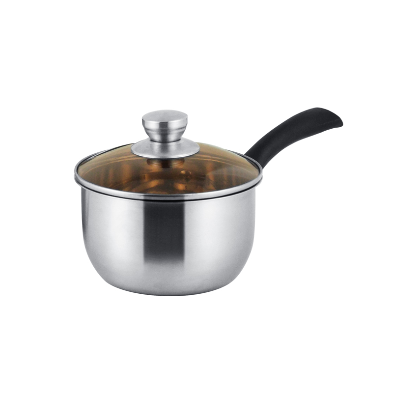 易铂yispot梅特曼奶锅不锈钢奶锅电木柄电磁炉煤气炉通用 煮面煮粥熬汤热奶锅  18cm 不锈钢色